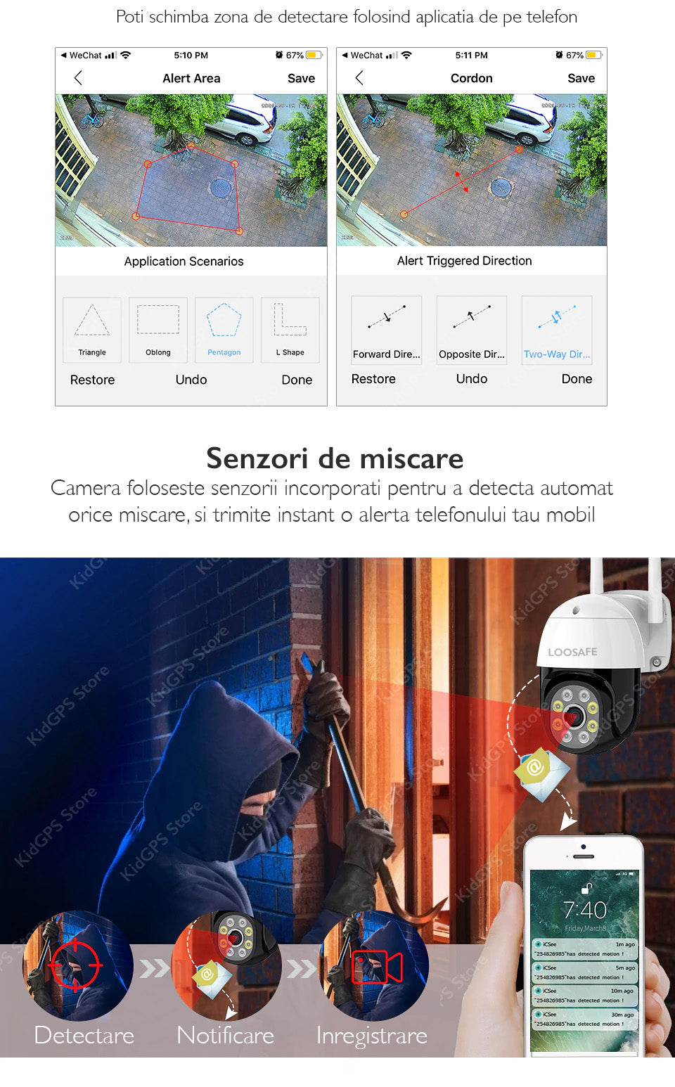 Camera de supraveghere WIFI Loosafe QW18 Camera de supraveghere WIFI Loosafe QW18